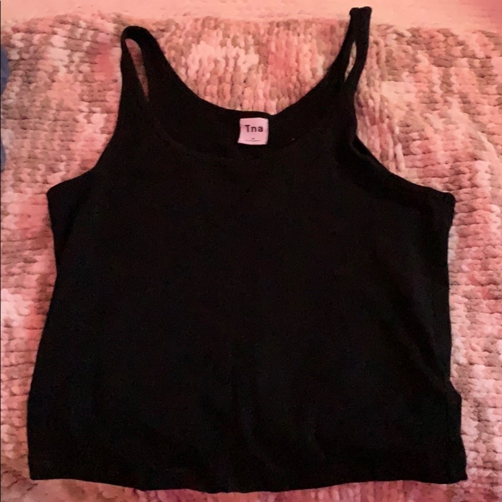 Aritzia (TNA) Black Cropped TankTop
